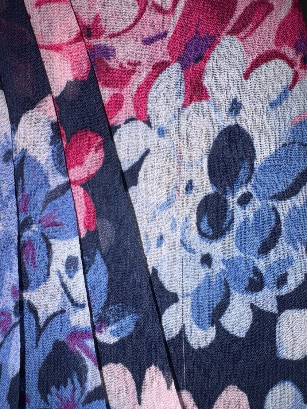 Janie and Jack Parkside Social Hydrangea Chiffon Dress – Girls Size 4 *flaw* - Picture 7 of 9